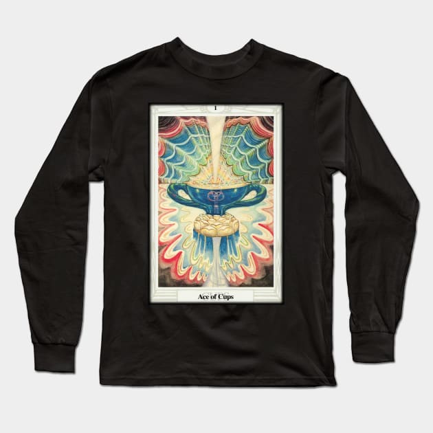 Troth Tarot - Suit Of Cups - 1 - Ace Of Cups. Long Sleeve T-Shirt by OriginalDarkPoetry